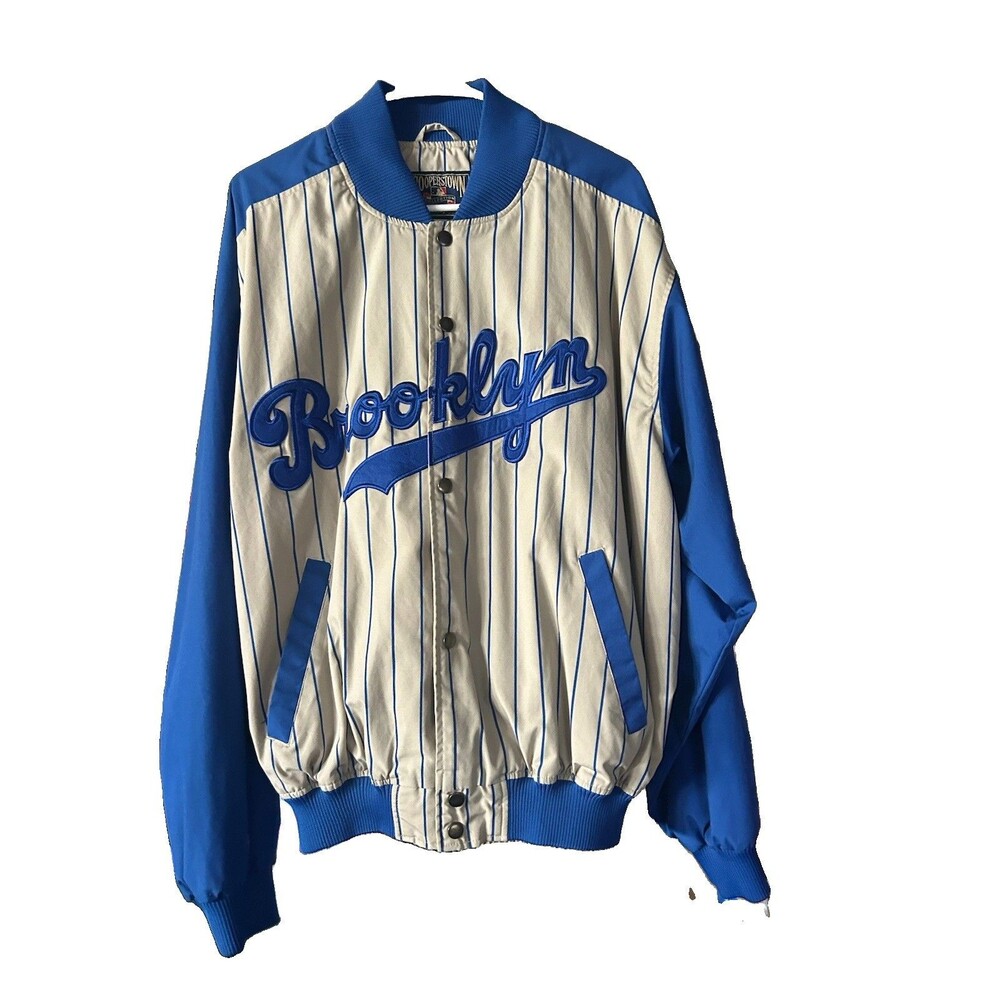 Majestic - Cooperstown 1955 World Series Brooklyn Dodgers Jacket Blue - SIZE L